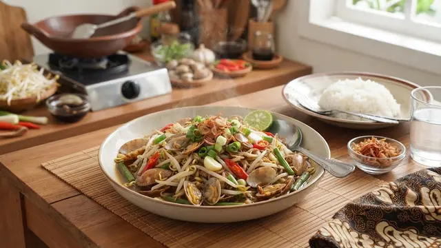 Resep Tumis Tauge Kerang Gurih