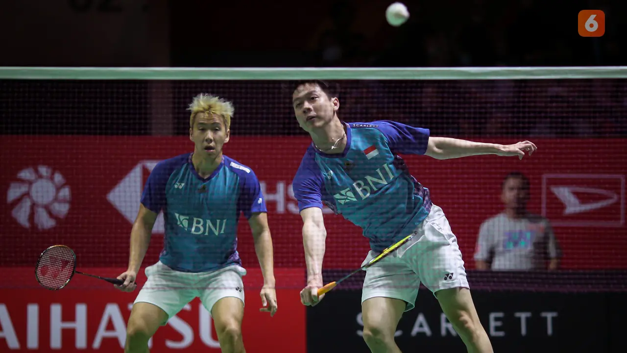 Foto: Khawatir Kondisi Marcus Bertambah Parah, Alasan Utama The Minions Mundur di Babak 16 Besar Indonesia Masters 2023