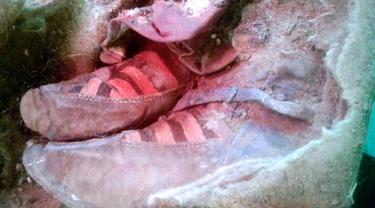 Mumi 1500 Tahun Pakai Sepatu Masa Kini?