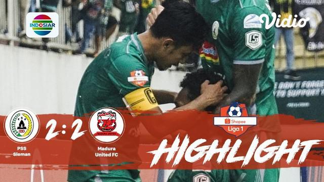 Laga lanjutan #shopeeliga1, #PSS Sleman vs #Madura United pada hari Minggu sore (29/09/2019) berakhir  dengan skor imbang 2-2.