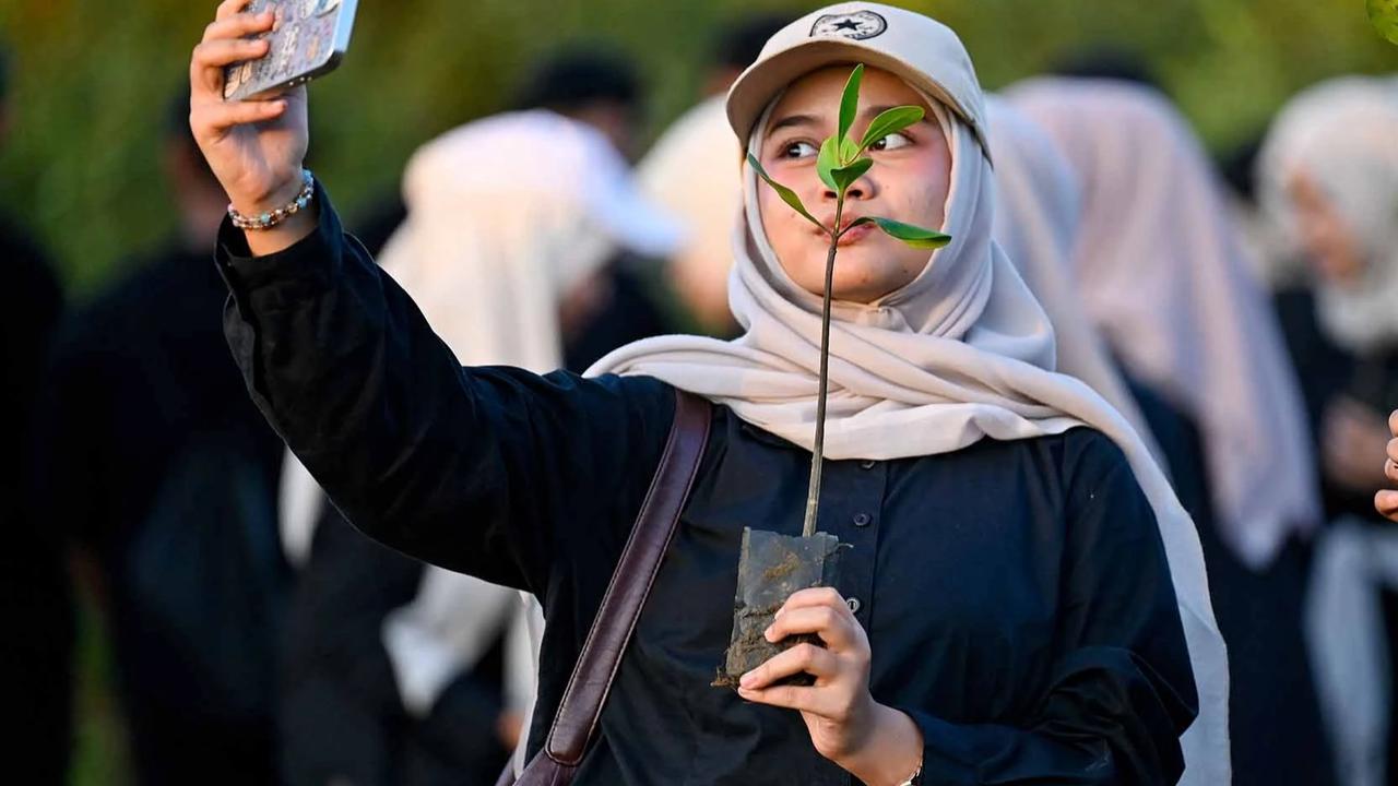 FOTO: Anak Muda Aceh Tanam Mangrove untuk Perkuat Ekosistem Pesisir