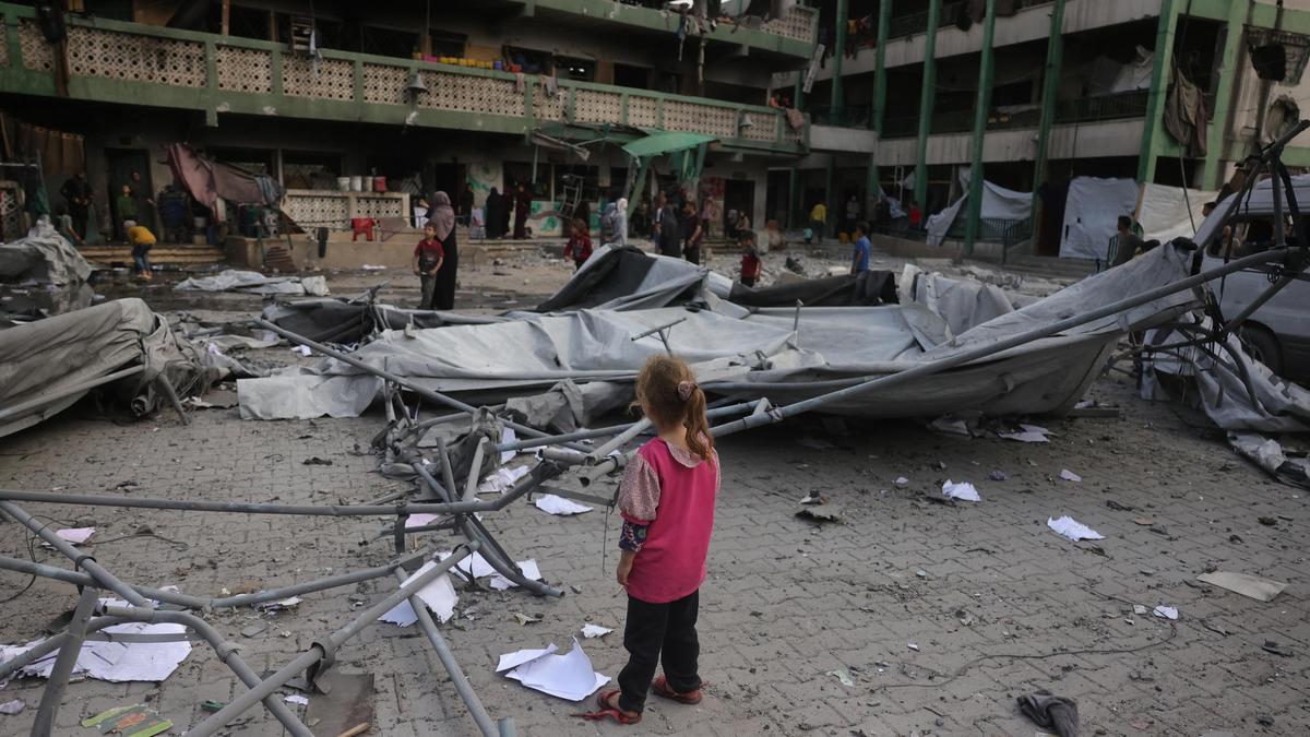 Lagi, Sebuah Sekolah di Gaza Hancur Dihantam Serangan Udara Israel