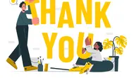 Ilustrasi ucapan terima kasih, thank you. (Image by storyset on Freepik)