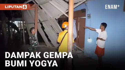 VIDEO: Dampak Gempa Bumi Yogyakarta Dirasakan oleh Sejumlah Warga Sekitar