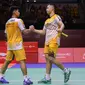 Ganda putra Indonesia Sabar Karyaman Gutama/Moh Reza Pahlevi Isfahani lolos ke final Hong Kong Open 2024 setelah mengalahkan rekannya Leo Rolly Carnando/Bagas Maulana di Hong Kong Coliseum, Sabtu, 14 September. (foto: PP PBSI)