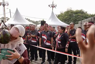 Semarak HUT ke-81 Kemerdekaan Republik Indonesia yang digelar di Politeknik Imigrasi dan Pemasyarakatan (Poltek Imipas), Tangerang, Jumat (28/8/2026).