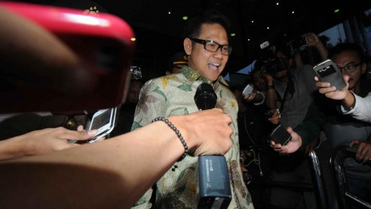 Semringah Cak Imin usai delapan jam diperiksa KPK