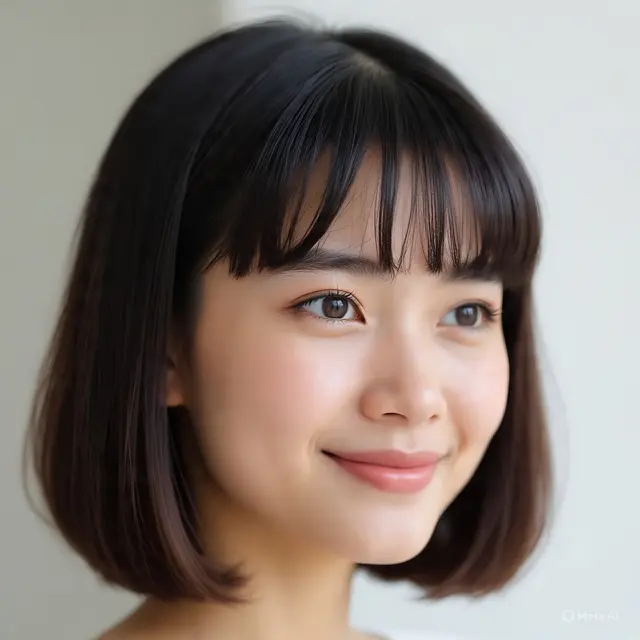 Rambut Pendek Berponi