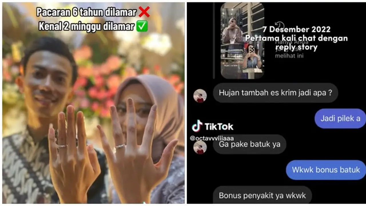 Kenal 2 Minggu Langsung Dilamar, Momen Lamaran Wanita Ini Bikin Baper dan Banjir Doa