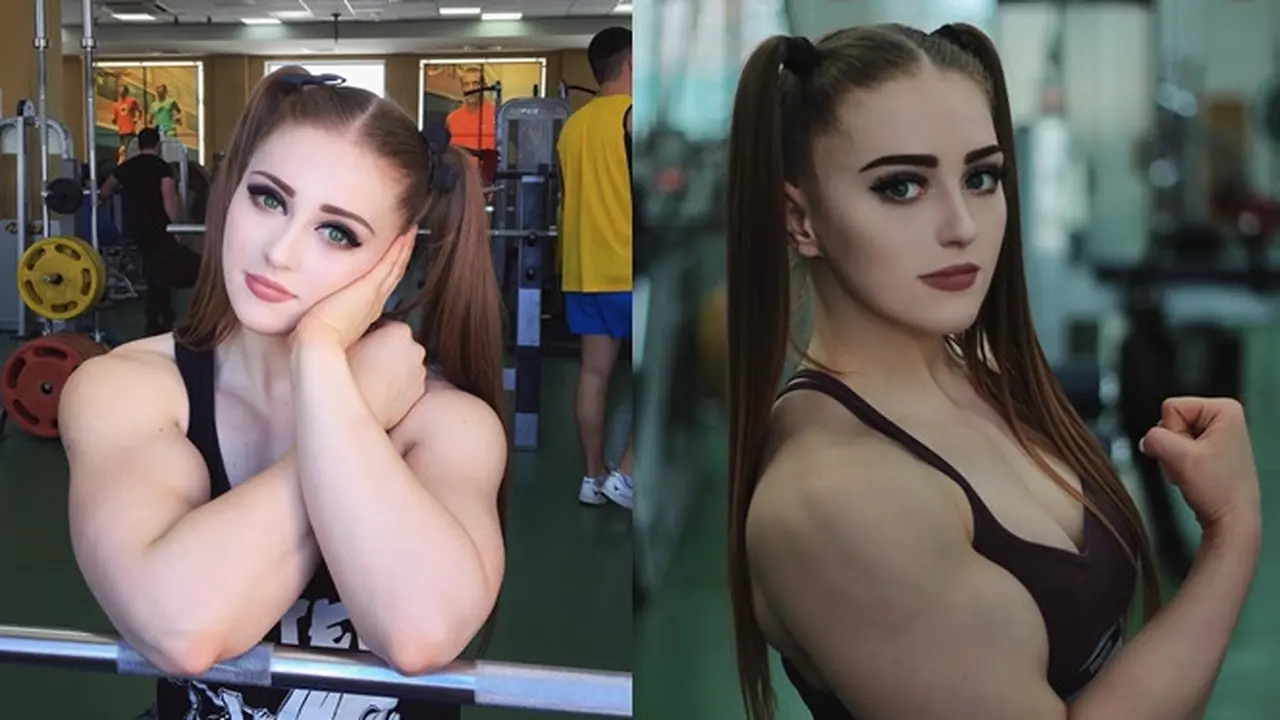 6 Potret Julia Vins, Wanita yang Viral Dapat Julukan 'Muscle Barbie'