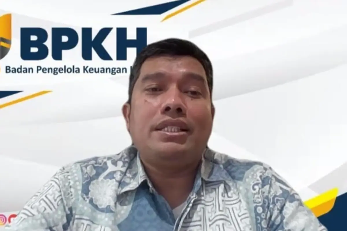 Anggota Badan Pengelola Keuangan Haji (BPKH) Harry Alexander, dalam konferensi pers "BPKH Hajj Run & Fun Walk", yang digelar secara daring, pada Selasa (24/10/2023) (BPKH)