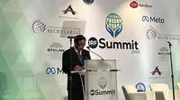 Yasonna saat menjadi Keynote Speaker dalam International Religious Freedom Summit, di Washington DC, Amerika Serikat, Rabu, 29 Juni 2022 (Istimewa)