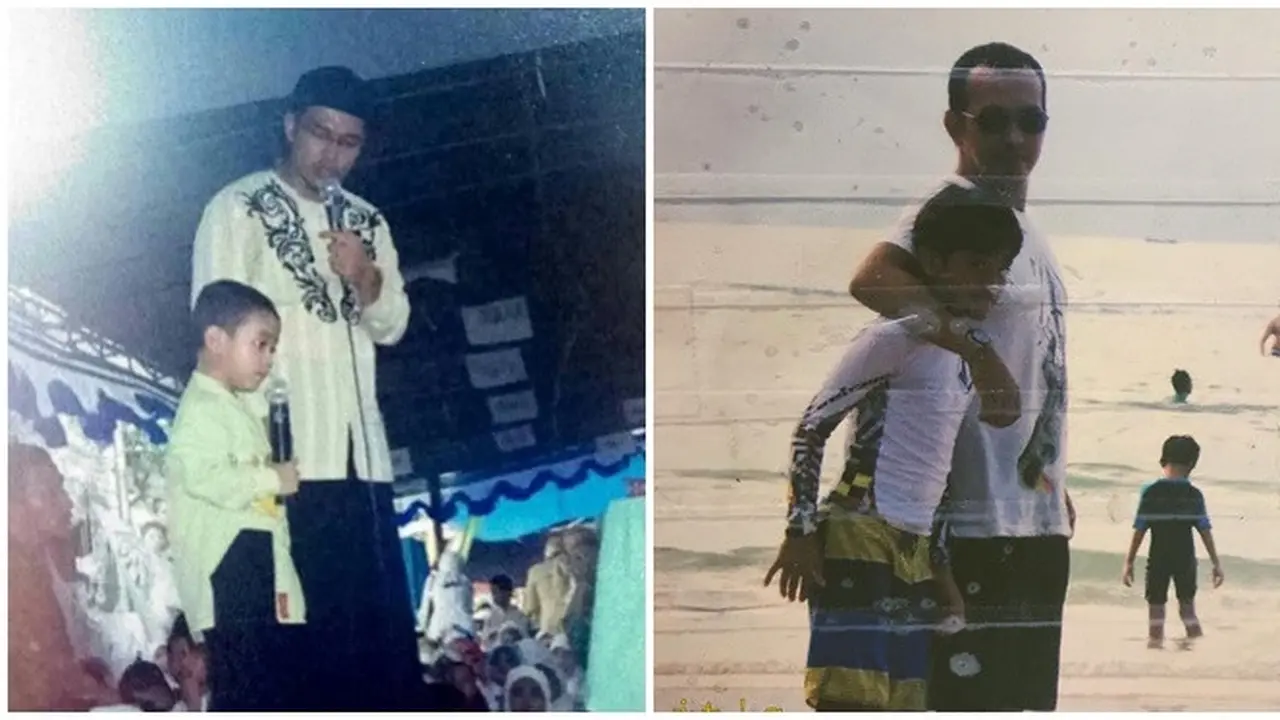 10 Tahun Kepergian Uje, Ini 6 Potret Lawas Abidzar Al Ghifari dan Mendiang Ayahnya