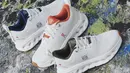 Sepatu kets Cloudtilt 2.0 yang didesain bersama memadukan kemewahan khas Spanyol dengan teknik khas Swiss.