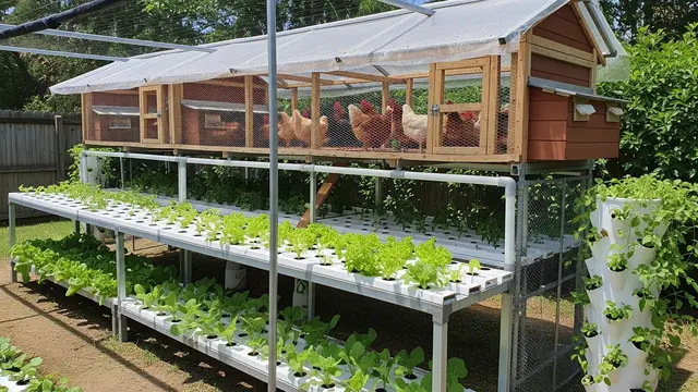 Desain Kebun Ayam yang Menyatu dengan Kandang