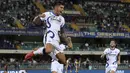 Tak cukup sekali, Correa tambahkan gol menjelang berakhirnya pertandingan. Hal tersebut membuat Inter Milan sukses mengunci kemenangan meyakinkan di giornata kedua Liga Italia 2021/2022. (Foto: LaPresse via AP/Paola Garbuio)