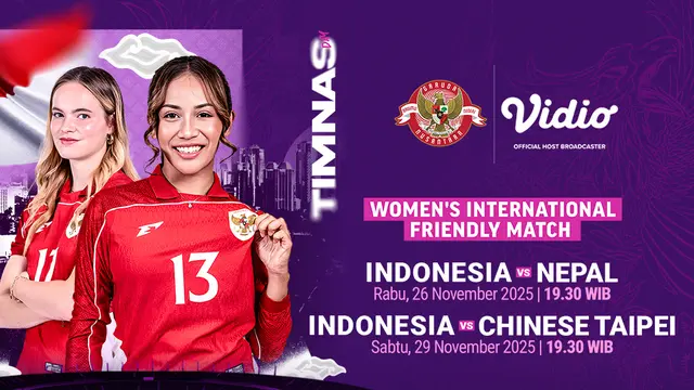 Saksikan Timnas Indonesia Putri eksklusif di Vidio. (dok. vidio.com)