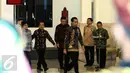 Presiden Joko Widodo hadir dalam pencanangan pengakuan hutan adat di Istana Negara, Jakarta, Jumat (30/12). Pencanangan dilakukan untuk menunjukan kebhinekaan bangsa Indonesia. (Liputan6.com/Faizal Fanani)