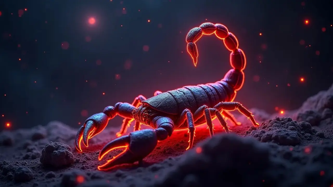 logo zodiak scorpio (sumber: AI generated)