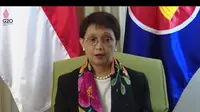 Menlu Retno dalam keterangan pers usai pertemuan KTT ASEAN di Phnom Penh, Kamboja lewat channel Youtube Sekretariat Presiden pada Sabtu (12/11/2022).