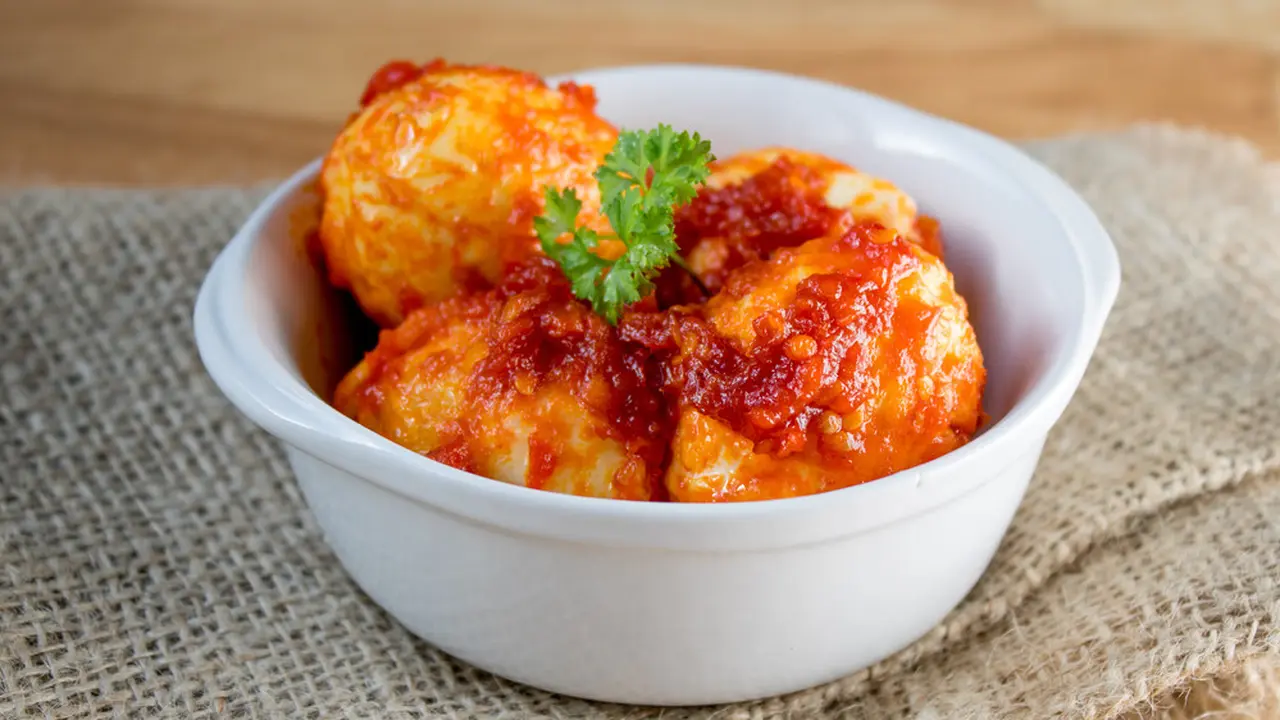 sambal telur balado pedas manis