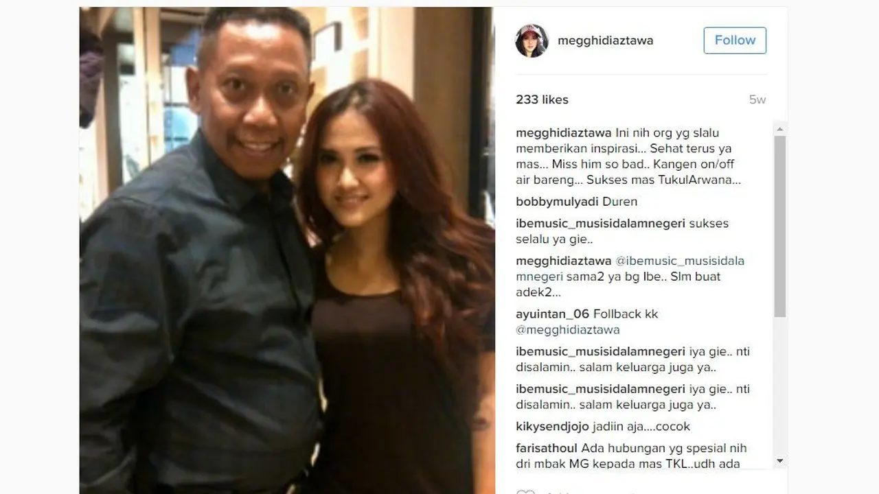 Tukul Arwana dan Meggie Diaz