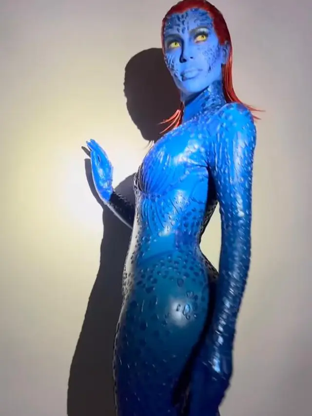 Adu Gaya Anya Geraldine dan Kim Kardashian Sama-sama Jadi Mystique di Momen Halloween