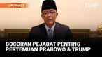 Menteri Luar Negeri Sugiono menjelaskan isi pertemuan Presiden Prabowo Subianto, Presiden Amerika Serikat, dan pimpinan negara Timur Tengah lainnya. Pertemuan tersebut membicarakan soal Palestina dan Gaza.
