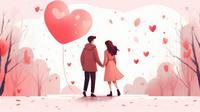 Ilustrasi cinta, pasangan, Valentine. (Image By freepik)