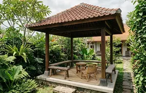 6 Desain Pendopo Kayu Sederhana dengan Biaya Hemat yang Estetik dan Nyaman untuk Bersantai