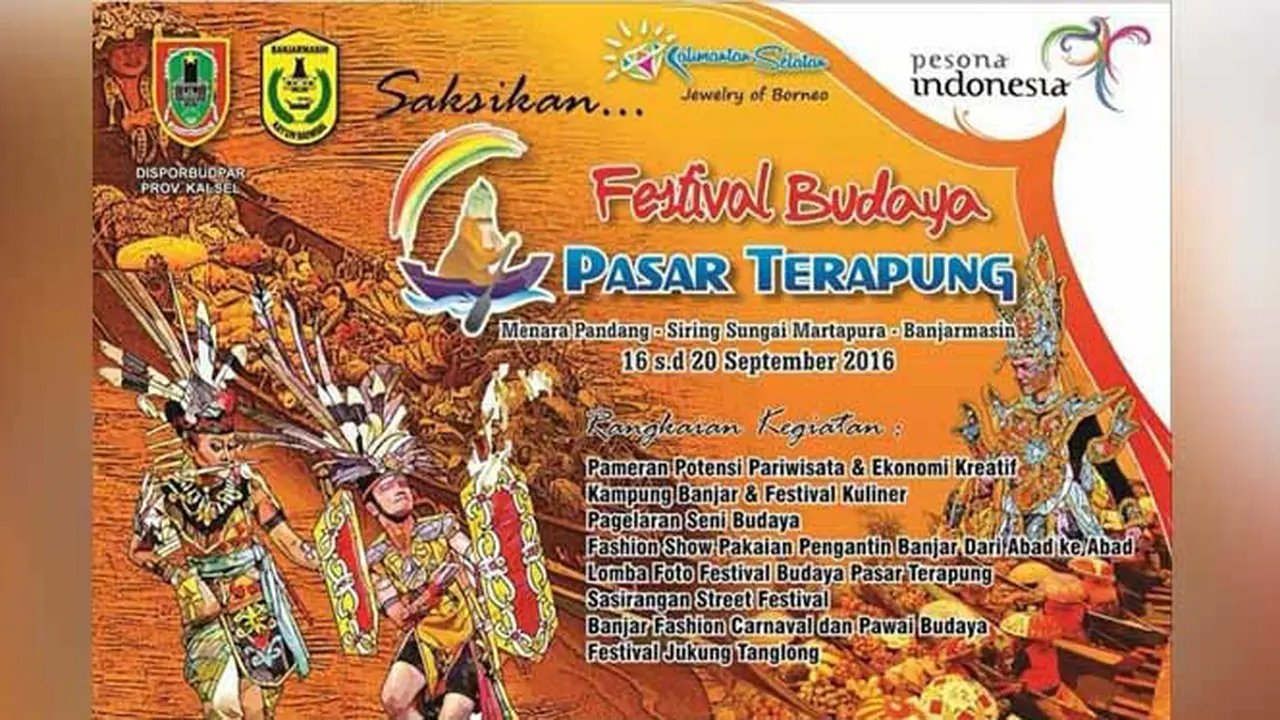 Kalsel Memancing Wisatawan dengan Festival Budaya Pasar Terapung