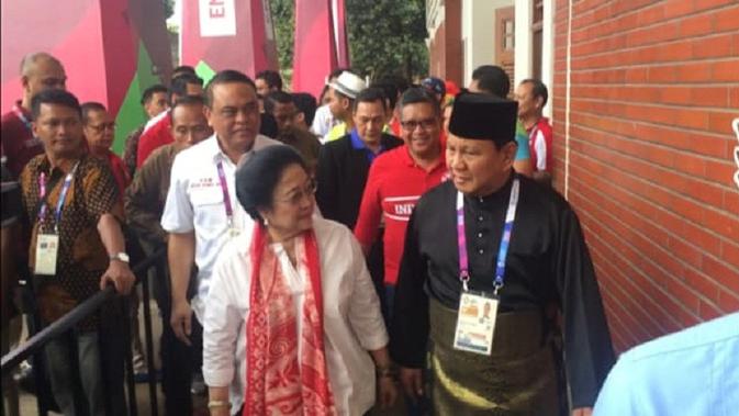 Megawati dan Prabowo menyaksikan final Asian Games