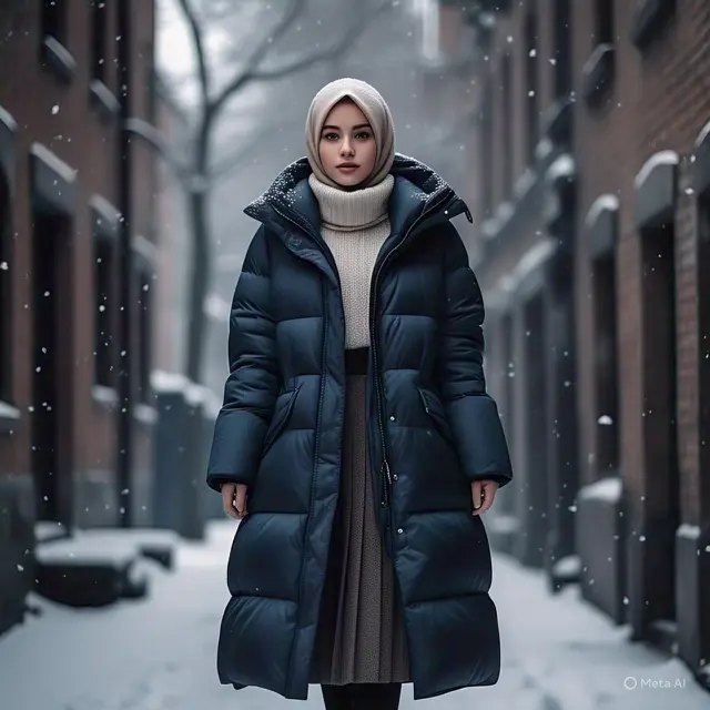 Layering Dress dan Turtleneck 