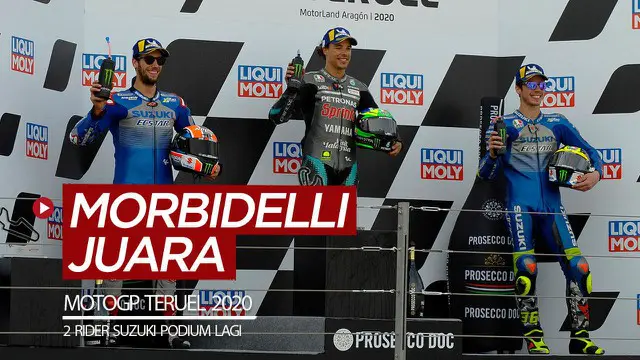 VIDEO: Franco Morbidelli Juara di MotoGP Teruel, Duo Rider Suzuki Kembali Podium