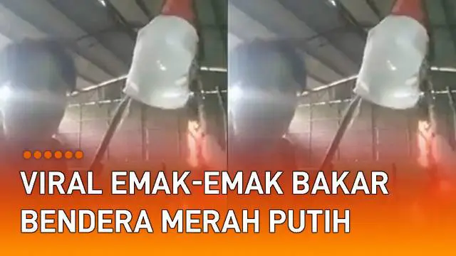 Aksi tidak terpuji direkam oleh seorang emak-emak dan viral di media sosial. Wanita berbaju kuning tersebut sengaja merekam dirinya membakar bendera. Bendera yang dibakar tak lain adalah bendera Indonesia, Merah Putih.