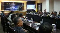 Diskusi perkembangan ekonomi terkini bersama Deputi Gubernur BI Sugeng (Foto:Liputan6.com/Dian Kuarniawan)