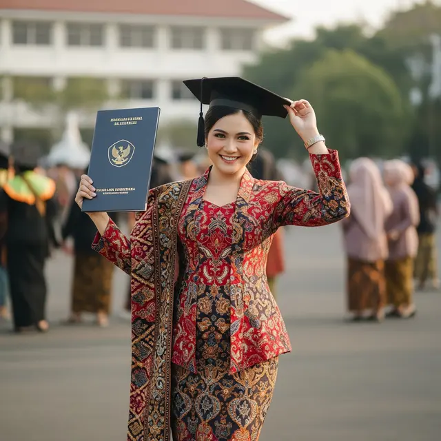 Dress Endek Kebaya Modern