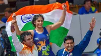 Pegulat India peraih medali emas Asian Games 2018, Vinesh Phogat. (Twitter/Vinesh Phogat)