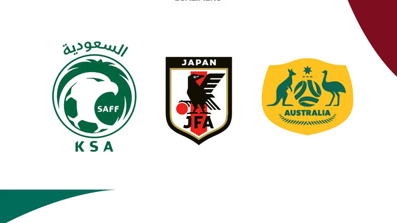 Kualifikasi Piala Dunia 2026 Zona Asia - Logo Arab Saudi, Jepang, Australia