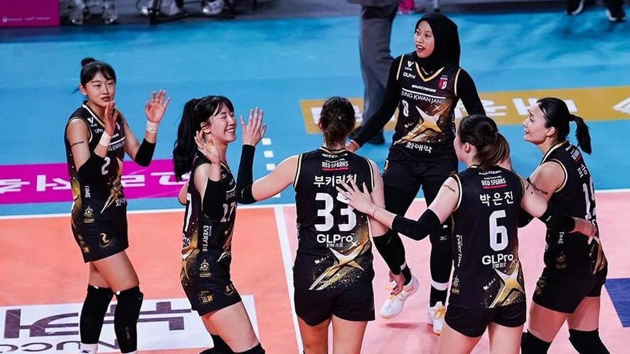 Hasil Korean V-League 2024/2025: Rekor Kemenangan Beruntun Red Sparks Dipatahkan Pink Spiders