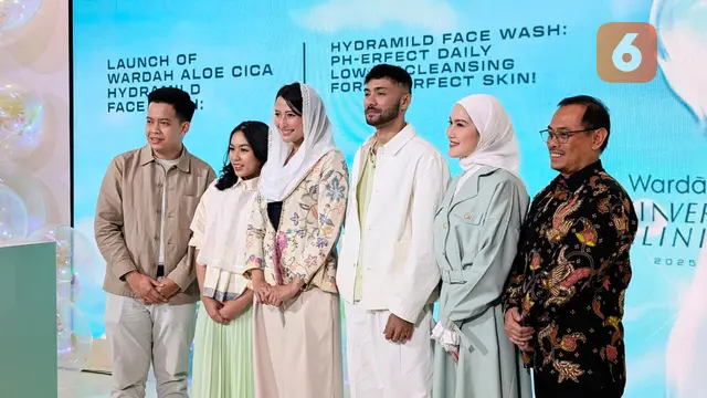 Launch of Wardah Aloe Cica Hydramild Face Wash di Jakarta, Jumat (1/8/2025).