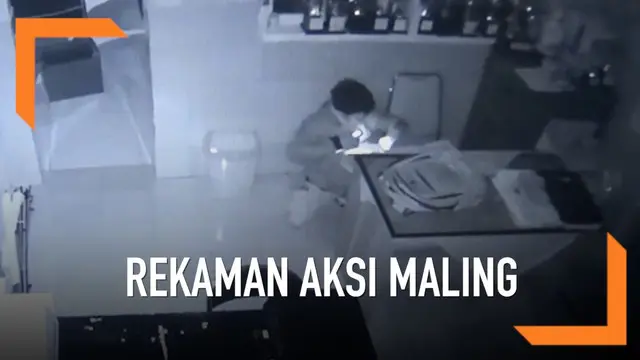 VIDEO: Lihat, Aksi Maling Terekam CCTV
