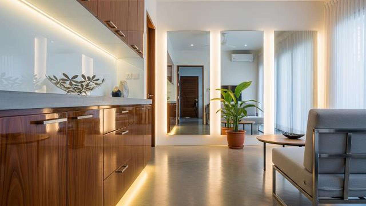 Aplikasi Permukaan dan Material Reflektif/Desain Rumah Kecil Tetap Terang Tanpa Banyak Jendela (Sumber: gemini.com)