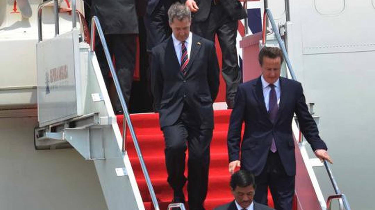PM Cameron tiba di Jakarta