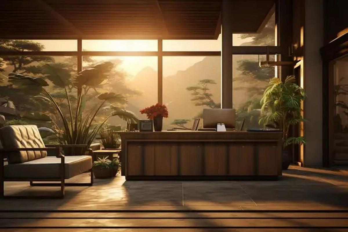 Model Rumah Modern Tropis dengan Taman di Tengah, Bikin Suasana Tenang dan Asri