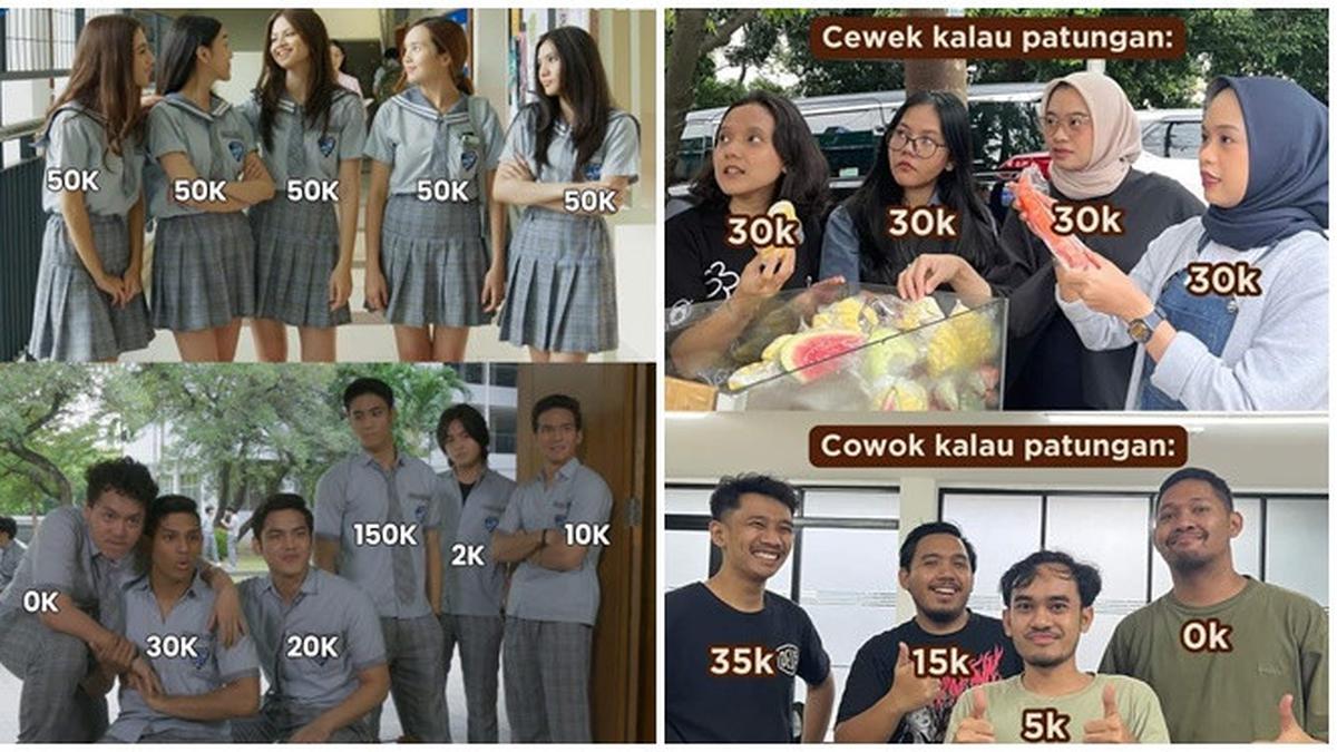 6 Meme Cowok dan Cewek ketika Patungan Ini Kocak, Bikin Angguk Setuju