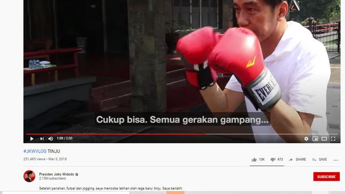 penelusuran klaim foto Presiden Jokowi akan menonjok Wahyu Setiawan dengan klepon youtube