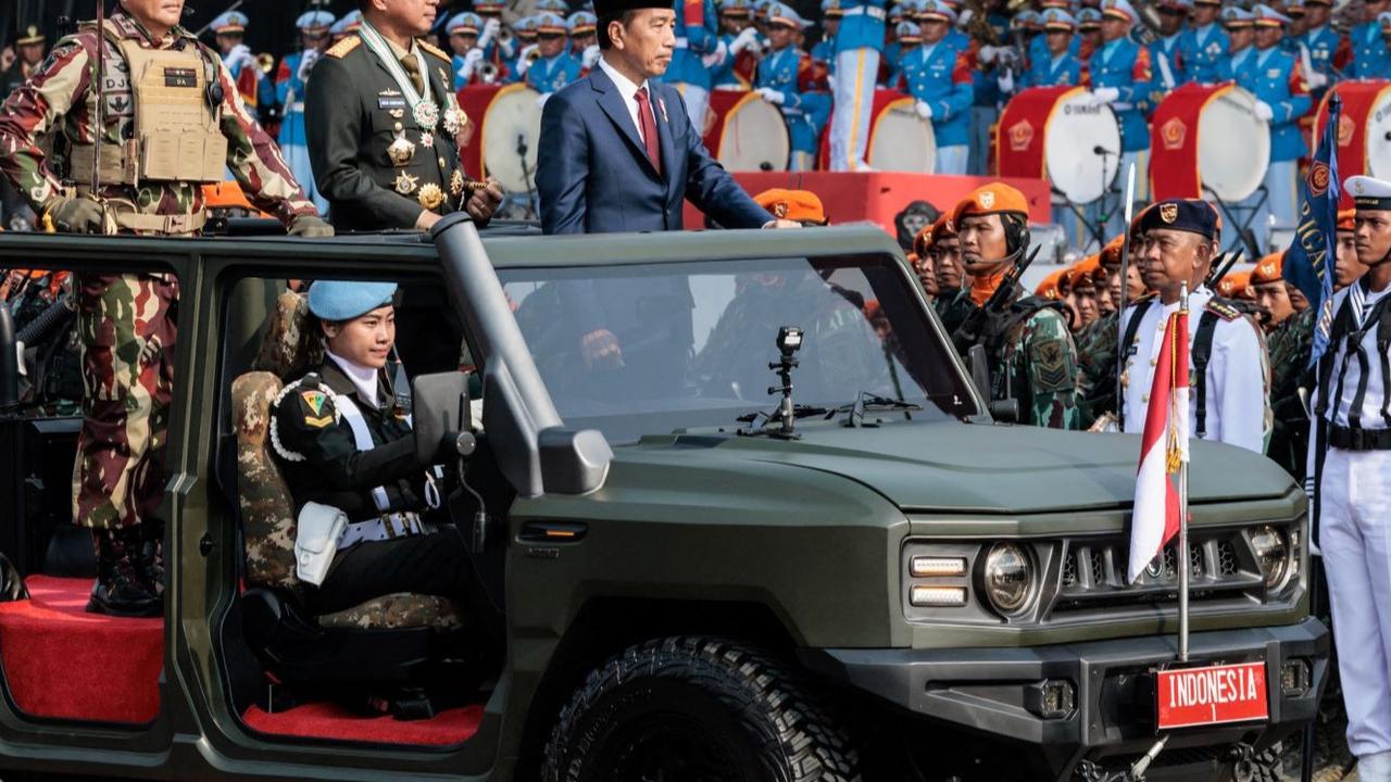 Jokowi pimpin peringatan HUT TNI terakhir sebagai Presiden