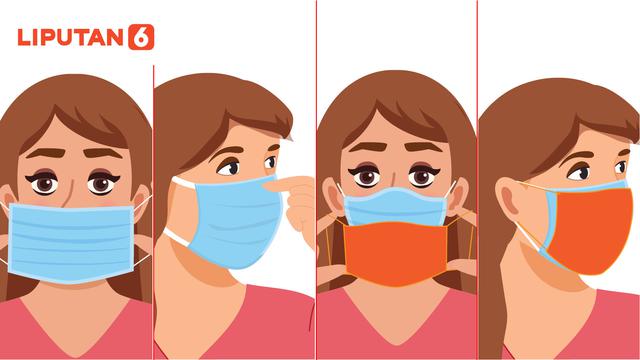 Banner Cara Pakai Masker Dobel yang Benar