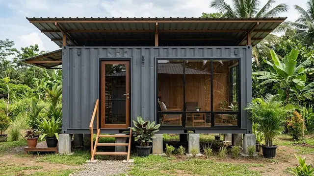 Rumah Kontainer Mini, Desain Rumah dengan Biaya 30 Juta Anti-Mainstream
